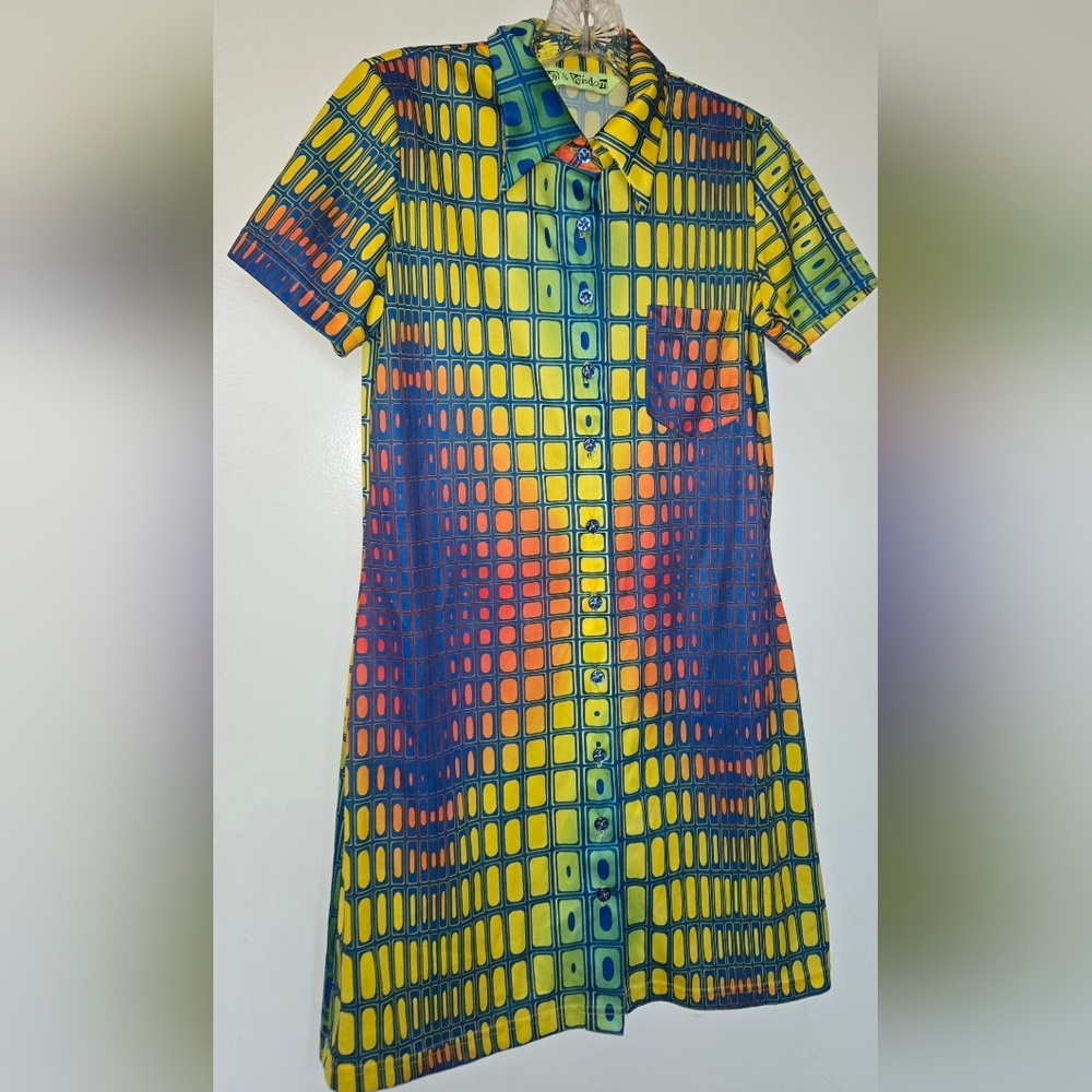 Optical Illusion 90s Dress